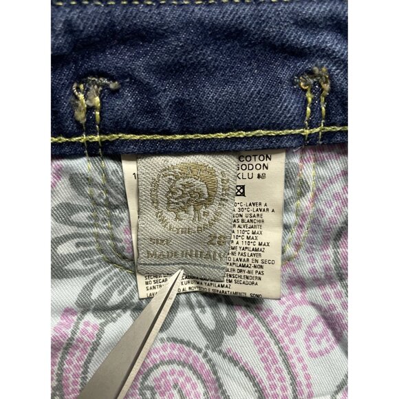 Diesel CHEREN Vintage 90s Y2K Blue Denim Womans Embroidered Bootcut Jeans Sz 28 - Picture 10 of 15